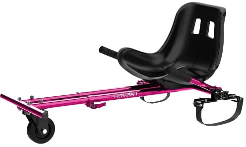 Hover-1 Attacco per hoverboard per buggy compatibile con la maggior parte degli hoverboard elettrici da 16,5 cm e 20,3 cm, controllo della ruota posteriore manuale, telaio e cinghie regolabili, facile