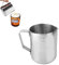 Pot De Fusion De Bougie, Tasse de Fabrication de Bougie, Tasse de coulée de cire de bougie en acier inoxydable Pot de fabrication de bougies pour DIY Bougie et Savon Fabrication(550ML)