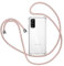 XTCASE Handykette kompatibel mit Samsung Galaxy S20 FE Hülle, Transparent Stossfest Handyhülle mit Band für Samsung S20 FE 5G/4G 6.5 - Schnur mit Case zum Umhängen in Roségold