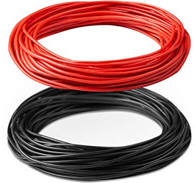 Bryne 20 Gauge Ultra Flexible Silicone Wire 100 Ft [50 Ft Red and 50 Ft Black],100 Strands 0.08mm of Tinned Copper,High and Low Temperature Resistance -60~200 Degree C (20 AWG, Red&Black)