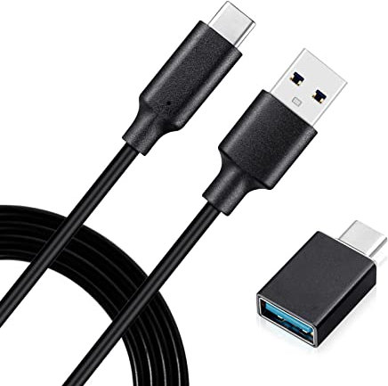 Weishan USB C to USB A Cable Compatible with Elgato Wave XLR/Facecam/Stream Deck XL(32 Keys), 2m/6.6ft, Supports USB 3.1, 10Gbps Data Transfer, 60W PD Fast Charging
