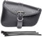 Motorrad-Satteltaschen–Satteltaschen Softail PVC Leder für Harley Sportster Wasserdicht, seitliche Werkzeugtasche, Universal-Aufbewahrungswerkzeugtasche für Motorrad, mit Getränkehalter(rechte Seite)