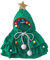 Haustier Weihnachtskostüm mit Weihnachtsmütze Welpen-Weihnachtsumhang mit Stern und Pompoms Cosplay Kleid für Weihnachten Haustierkleidung Hund Katze Weihnachtskostüm Neujahrsparty (L)
