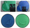 ciciglow 110 cm Doppelseitiger Hintergrundbildschirm, 2 in 1 Green Screen Blue Screen für Fotografie Live-Streaming, Zusammenklappbarer Tragbarer Runder Stuhl Green Screen Hintergrundplatte