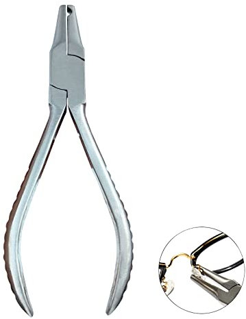 Nose Pad Pliers Stainless Steel Eyeglasses Nose Pad Adjusting Pliers Eyeglass Adjustment Tools Needle Nose Pliers for Glasses Adjusting