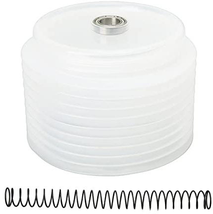 Hole Saw Dust Bowl Collector, Drill Dust Collector Dust Catcher 125mm/4.92in Silicone Transparent Bottom Cover with Spring for Drilling