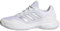 adidas Damen Gamecourt 2.0 Tennis Shoes Tennisschuhe, Silver Metallic/Cloud White, 42 2/3 EU