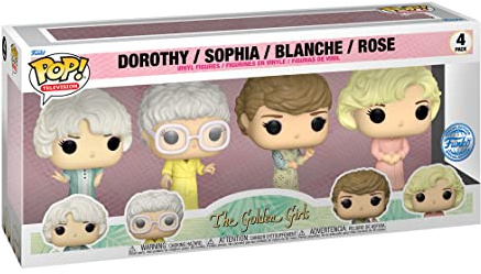 Funko Pop! TV: Golden Girls 4-Pack Vinyl Figure Set - Special Edition Exclusive with Dorothy, Sophia, Blanche, and Rose