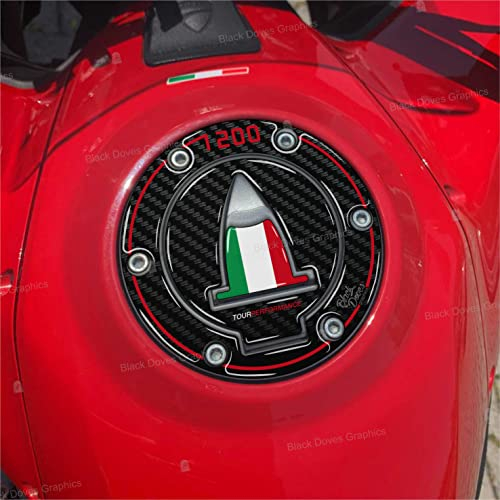 Aufkleber aus Harz, 3D, kompatibel mit Ducati Multistrada 1200 (Deckel)
