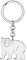 DALANE Porte-clés Ours Polaire Acier Inoxydable Polar Bear Sac Porte-clés Animaux Bijoux pour Femmes Filles Charms Cadeaux Accessoires (Plaqué Argent)
