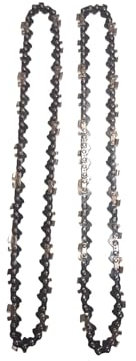 ByoBLu 2 Stück/Set 8-Zoll-Mini-Sägekette 1/4 Zoll; Pitch 043 Zoll; Kettensägenketten der Stärke 47L