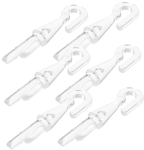 AOKWAWALIY Window 6pcs Shutter Turn Rod Head Blind Wand Hook Sleeve Vertical Blinds Replacement Slats Mini Blind Wand Hook Vertical Blind Wand Hook Ganchos Mini Hooks Plastic Tool With Hook