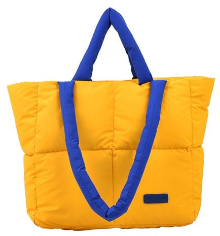 Teksome Puffer-Umhängetasche | Gitter-Satchel-Geldbörse | Große Kapazität, leichte, lässige Vintage-Stepptasche mit Innentasche mit Reißverschluss, gepolsterte Tragetasche für Freundin, Ehefrau