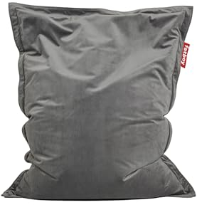 Fatboy® Original Slim Velvet Taupe | The Original Sitzsack Samt Bean Bag/Kissen/Sessel/Sofa Indoor | 155 x 120 cm