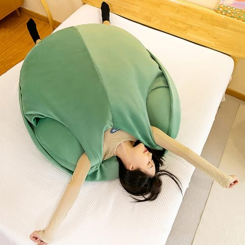 Artisanal Habitat Wearable Schildkröte Shell Plüsch Kissen, Weiches und Gemütliches, Einzigartiges Form Tragbares Kissen, Home Decors Geschenke (100cm,1.5kg)