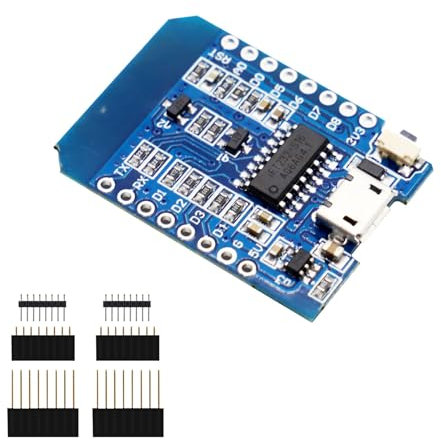 ESP8266 - Tarjeta de desarrollo, Mini NodeMCU WiFi ESP8266-12F CH340G WLAN Módulo con CH340G, con puerto micro USB, compatible con Arduino
