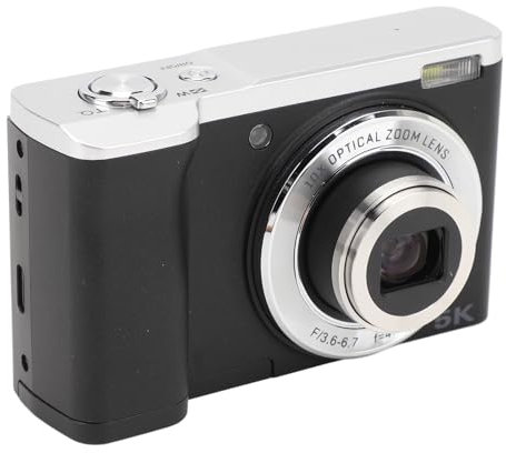 Appareil Photo Numérique Haute Définition 5K avec Caméras Avant 16 MP et Arrière 12 MP, Automatique, Zoom Optique 10x, Technologie Anti-bougé, Flash intégré, 2,8 Pouces