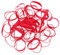 Milisten 50Pcs Bracelet Bracelet Bracelet Élastique Bracelet Uni Bracelet Bracelets Vierges en Vrac Bracelets Respectueux De La Peau Sangles Décoratives en Silicone Bracelets Rouges