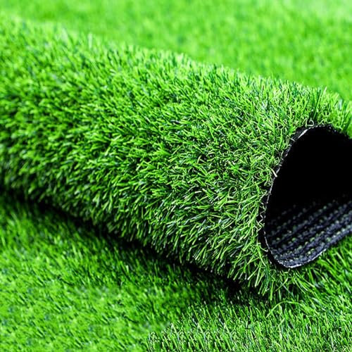 Sous-couche de gazon synthétique réaliste haute densité pour patio, balcon, cour, pelouse, terrasse, porche, décoration - Vert - 2 x 3 m - Durable et facile à installer - Idéal pour une utilisation en