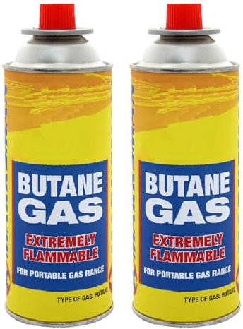 Dapetz ® Camping Gas, Gas Bottles for Camping Stove, BBQ, Heaters, Blowtorch, BBQ, Gas Weed Burner - Outdoor Camping Must Have, Safe and Easy to Use – Portable (Pack of 2)