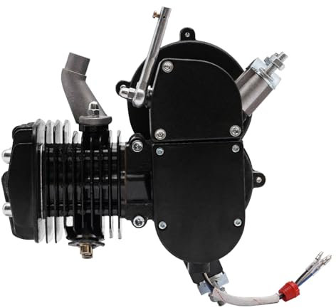 TONFEION Fahrrad Motor, 2-Takt Benzinmotor, 80cc 1.65 HP Fahrradmotor, für 26-28“ Rädern Mountainbikes Cruiser mit V-Rahmen geeignet