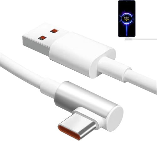 DONOONIS Cavo USB Type-C 120W, Cavo Ricarica 120W per Xiaomi, Charging Chord per Xiaomi 14 13 12 Lite, Redmi 13C Note 13 12 11S, Mi 11 Ultra 11i, Poco M6 X5 Pro
