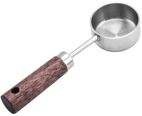 Cuillère doseuse - cuillère avec poignée en bois, cuillère multifonctionnelle | Cuillère à café en acier inoxydable, cuillère à café pratique et durable pour café, thé, lait en poudre, sucre, spez