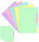 40 Stück/8 Sätze A5 Ordner Trennblätter 6 Löcher, Loseblatt Register Für Ordner 5 Farben Farbige Ordner Register, Horizontale Trennblätter A5 Papierblätter für die Organisation von Notizbüchern