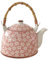 YARNOW Chinese Ceramic Teapot for Loose Tea Brewing Vintage Porcelain Kung Fu Kettle Random Handle Style Capacity for Family Gatherings for Stovetop Use