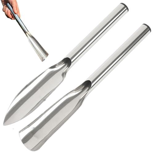 Palas de jardín, Paleta de jardín portátil de Acero Inoxidable de 30 cm, Herramientas manuales ergonómicas para jardinería, Palas para excavar y desherbar.