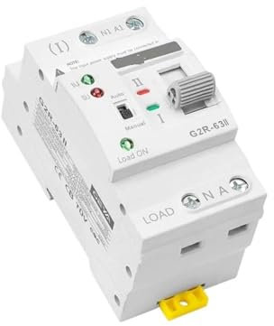 UMDNXNMA Interruptor de Transferencia automático G2R, Tipo riel DIN, Interruptor eléctrico ATS, Interruptor de Transferencia Manual, 220 V, 2 P, 63 A(G2R 2P 25A)