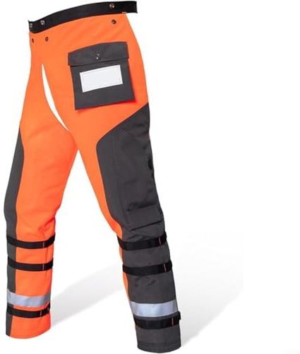Pantaloni protettivi per motosega a 9 strati, leggeri, in polietilene, con cintura regolabile e cinghie per gambe a scatto rapido, per uomini e donne, ideali per la registrazione e il taglio del legno