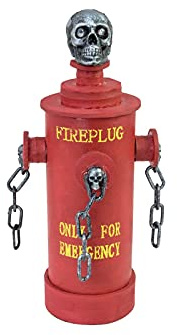 EUROPALMS Halloween Feuerhydrant, 28x13x13cm | Animierter Hydrant mit Licht- Sound-, und Bewegungseffekten
