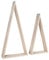 Rayher Rahmen, Dreieck, Holz, FSC zertifiziert, 2er Set, 20x7,5x42 cm + 26x8x54 cm, Holzrahmen, 62787000