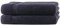 2X Duschtuch | Schwarz | 100% Baumwolle Frottier | Oeko-TEX® Standard 100 | Premium Qualität 500 g/m²