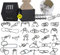 Chonor Mini Denkspiel Knobelspiel Set aus Metall, 30St. Metall-Knobelei IQ Spiele 3D Puzzle Geduldspiele Logikspiele Rätsel Brainteaser Intelligenz Pädagigisches Spielzeug für Kinder und Erwachsene