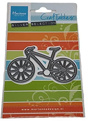 Marianne Design CR1505 Craftables Präge-und Stanzschablone, Mountain bike, für Handwerksprojekte, Papier Metall, Rosa, Eine größe