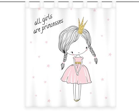 Klaus Herding GmbH Gardine Vorhang Fertiggardine Prinzessin Glow in The Dark 140 x 160 cm