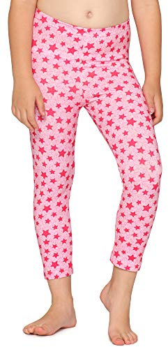 Merry Style Mädchen 3/4 Leggings MS10-405(Rosa/Sterne,128)