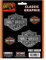 Harley-Davidson Motorrad Sticker Bar&Shield Aufkleber 4er Set Wasserfest für Motorrad-Helm, Auto, Laptop & mehr