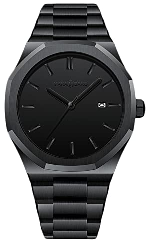 rorios Herren Uhren Wasserdicht Analogue Quartz mit Edelstahlband Kalender Business Armbanduhr Sport Uhren für Herren Männer