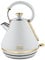 Tower T10044WHT Cavaletto Pyramid Kettle with Fast Boil, Detachable Filter, 1,7L, 3000W, Optic White and Champagne Gold