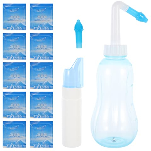 Beavorty 1 Juego De Limpiador De Lavado Para Adultos Irrigador Portátil Lavadora De Enjuague Para Bebés Limpiador Para El Hogar Botella De Limpieza Sinusal Manual De Pp Para Niños