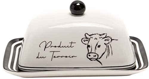 Beurrier en porcelaine Dolly