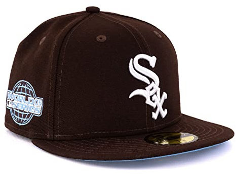 New Era Cap 59FIFTY Herren Basecap NFL NBA MLB Limited Edition (Chicago White Sox Brown, 7 3/8)