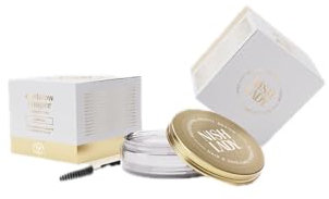 NISHLADY Kit de gel de laminación de cejas con cepillo, tinte transparente, tamaño mega, 50 ml, cera moldeadora de cejas, jabón para peinar cejas, gel de congelación de larga duración