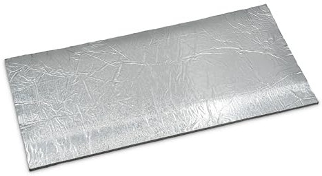 Feuerfest 123 - Keramikfasermatte Aluminium 600x250x5 mm, Aluminiumsilikat, hitzebeständig bis 1.260 °C, Material Dichte 200 KG/m³, Isolierung für Kamine und Öfen