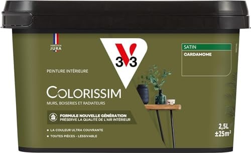 V33 Peinture multi-supports Colorissim® Cardamome satin 2,5L