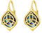 Keltische Ohrringe Damen 925 Sterling Silber Gold Keltisches Knoten Creolen Ohrringe Abalone Muschel Schmuck Geschenk