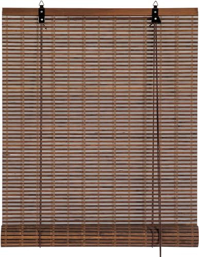 Cy.curtain bright Bambusrollo Bambus Rollo Sonnenschutz und Sichtschutz Rollo,für Fenster Und Türen,Blickdicht,Bambus Jalousien Innen,120x250CM